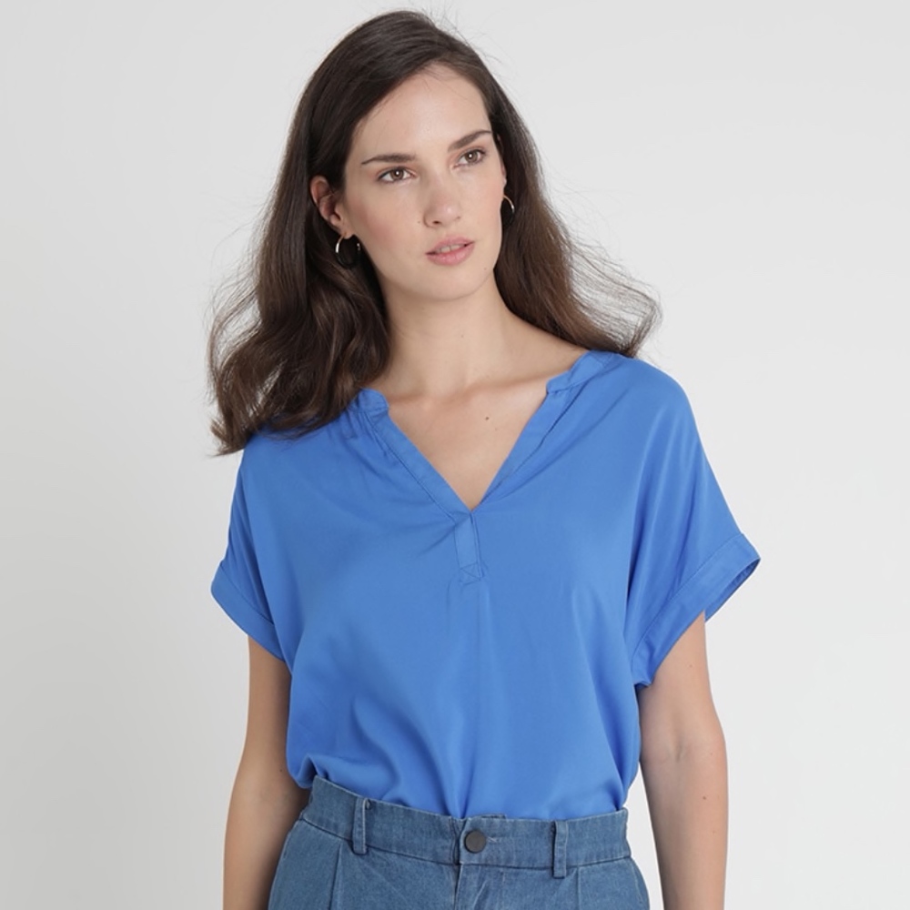 Gap Dolman Blouse in Blue Allure (XL)